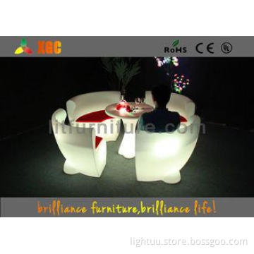 commercial Plastic LED Bar Chair Illuminated Hotel furnitur